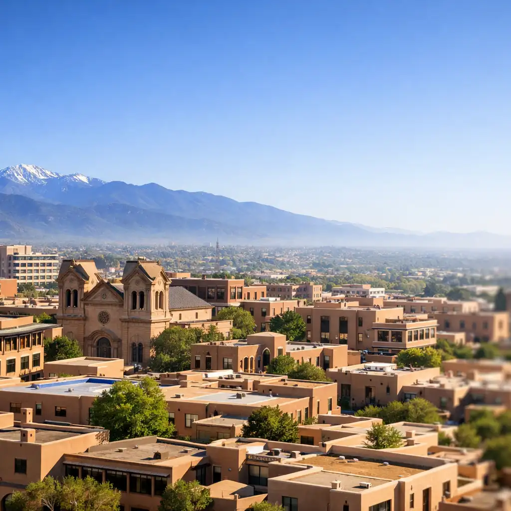 New Mexico road and landscape
